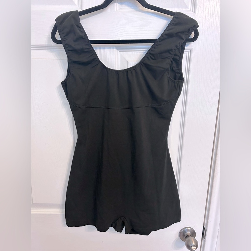 NWOT Free People, Weekend Friend Shortie Romper/Bodysuit, Medium in Black